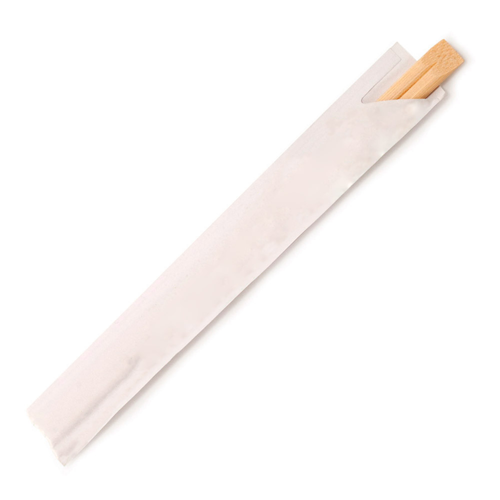 BIOZOYG Bacchette in bambù 20 cm igieniche confezionate singolarmente in Busta di Carta Kraft Prodotto Naturale biodegradabile I Bacchette asiatiche I Posate Sushi I Bacchette Cinesi 100 pz 